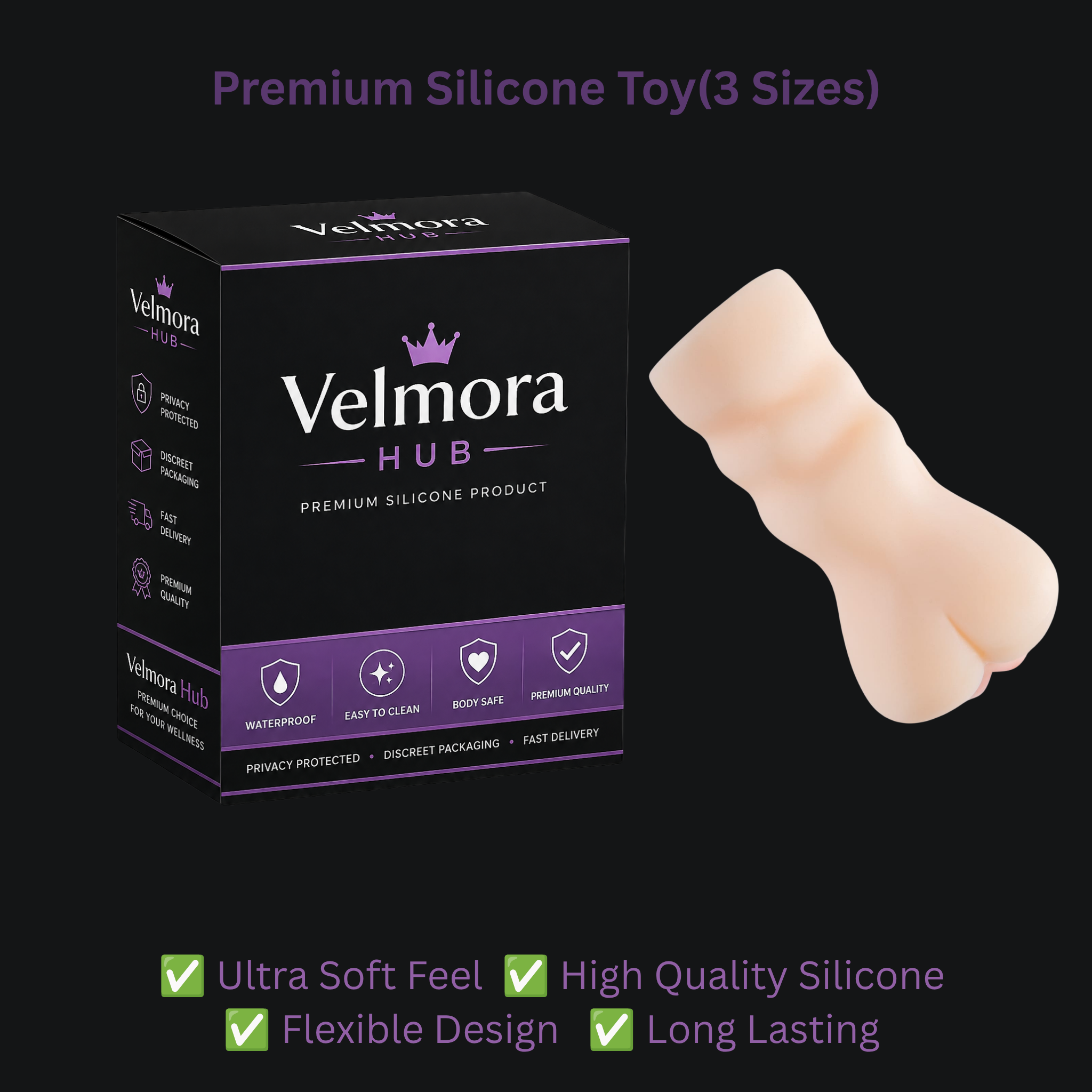 Premium Silicone Toy (3 Sizes)