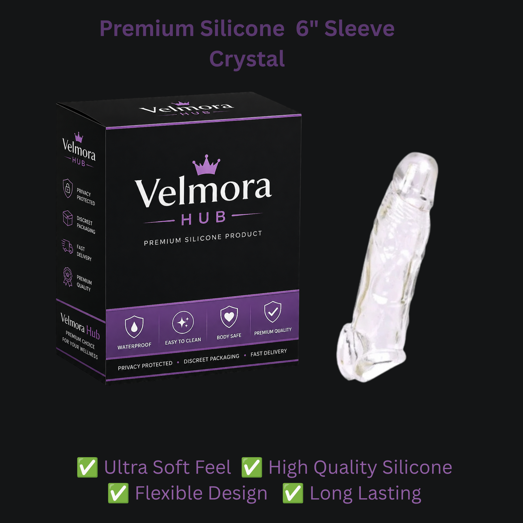 Crystal Reuseable Sleeve 6 Inch