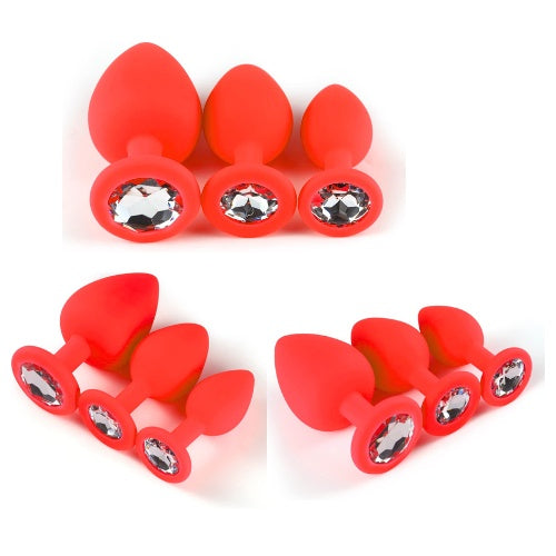 3 , Toys Kit for Beginners, Men and Women, Couples, Black ,Red